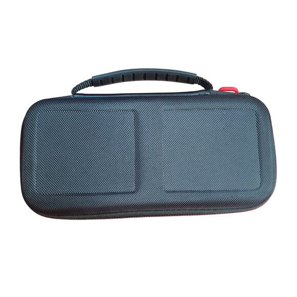 Nintendo Switch Black Case with Top Handle Full Zip Around Travel Stand - Picture 3 of 11